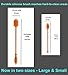 Harmony N More Silicone Bottle Brush Water Bottle Brush Cleaner for Washing Narrow Neck Containers, Vacuum Sports Bottle, Tumblers, Flask, Vase and Glassware Flexible Bottle Brush (Orange)