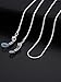 eBoot 2 Piece Eyeglasses Chain Cord Eyewear Retainer with 6 Piece Silicone Ring