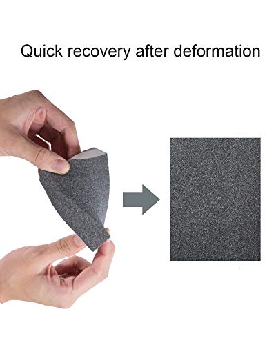 S SATC Sanding Sponge 4 x 2.8 x 1 Inch Sandpaper Block 4 PCS Sanding Blocks 60/80/120/220 Grit Sandpaper Block Wet Sanding Sponge Sand Sponge - Thumbnail 3