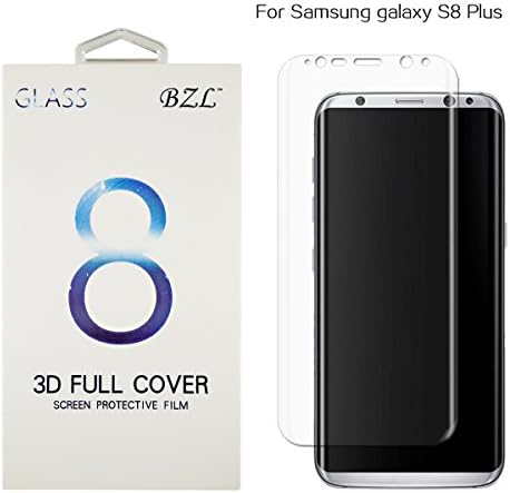 Samsung Galaxy S8 PLUS (S8+) Tempered Glass Screen Protector [Full Cover] Highest quality materiel. Lifetime Replacement Warranty (Clear)