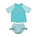 i play. by green sprouts Rashguard Set with Reusable Swim Diaper | All-day UPF 50+ sun protection, wet or dry