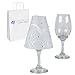 Sparkles Make It Special 12 pc Wine Glass Lamp Shades with Rhinestones - Wedding Party Table Centerpiece Decoration - White Vellum Swirl Print