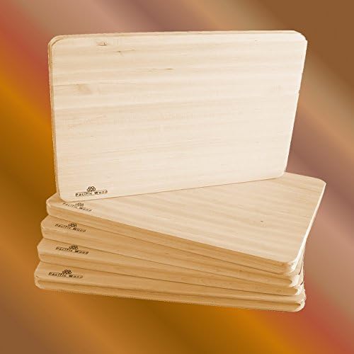 Maple Wood Edge Grain Cutting Board with Deep Juice Groove, Carved Inset Handles by Pacific Wood. Reversible, Handmade In the USA.