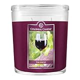Colonial Candle 22-Ounce Scented Oval Jar Candle, Fine Merlot