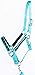 PRORIDER Nylon Horse Halter SS Hardware Padded Lead Rope Tack 606162SBthumb 2