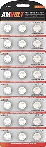 24 Pack LR44 AG13 Battery - [ULTRA POWER] Premium Alkaline 1.5 Volt Non Rechargeable Round Button Cell Batteries for Watches Clocks Remotes Games Controllers Toys &amp; Electronic Devices - 2020 Exp Date