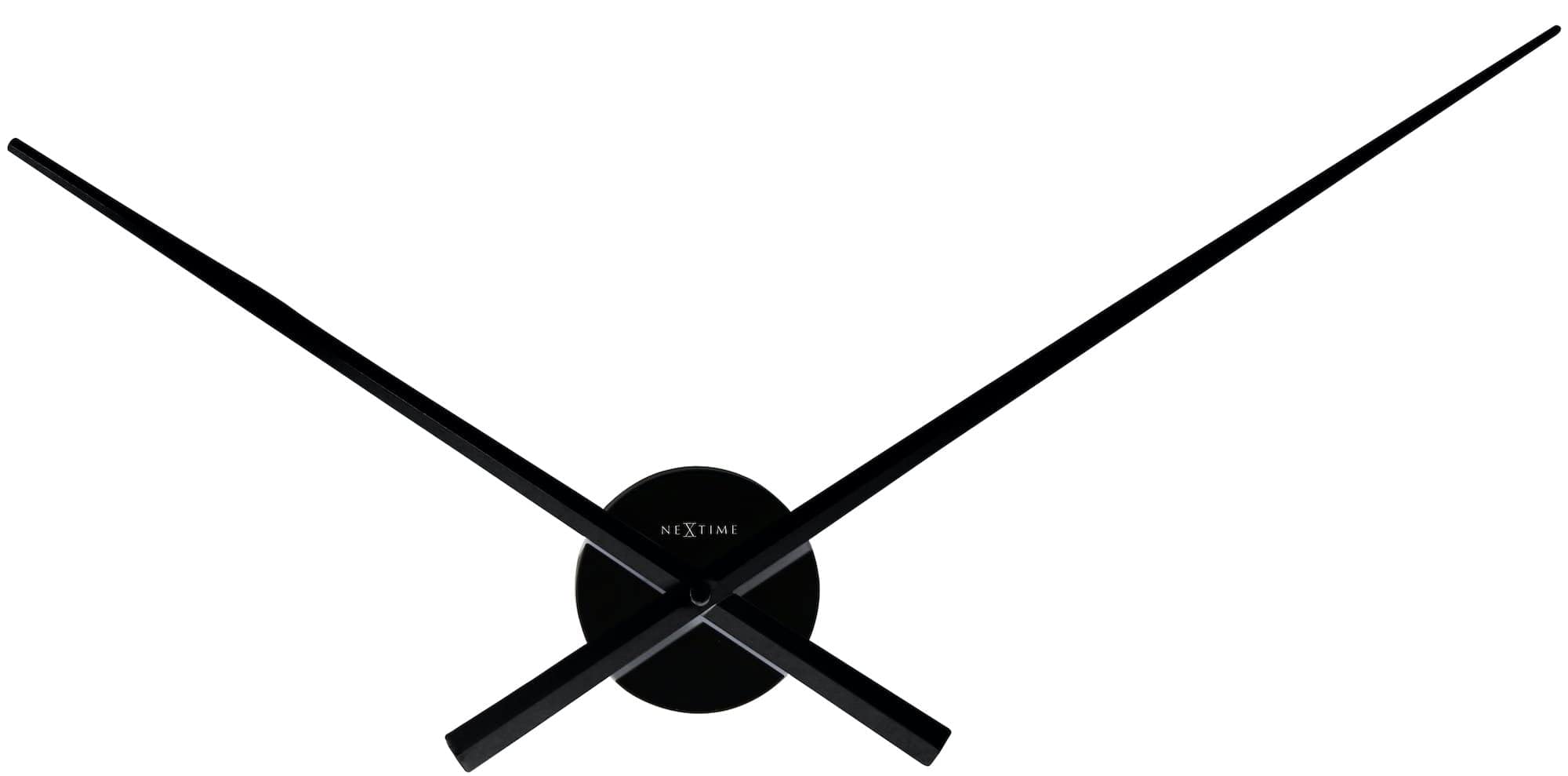 NeXtime 3118ZW large wall clock HANDS, hand only, made of aluminum, black, ø 70 cm, 1 piece