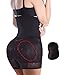 Women Lace Padded Seamless Butt Hip Enhancer Shaper Panties Underwear (L, Black)