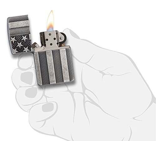 5 Zippo+American+Pocket+Lighter+Antique