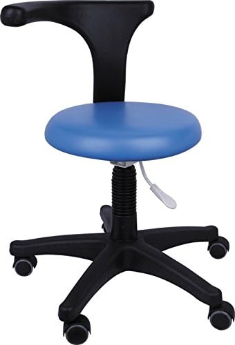 Moredental New Hot Sale Medical Office Stools Assistant's Stools Adjustable Mobile Chair PU (Green)
