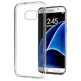 Galaxy S7 Edge Case, BUDDIBOX Galaxy S7 Edge Clear Case [ICE Series] Scratch Resistant TPU Drop Proof Protective Bumper Case for Samsung Galaxy S7 Edge - Total Clear