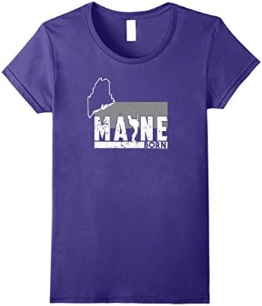 Womens Rock N Roll T Shirt Maine Blues Electric Guitar Small Purple