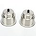 Amarine Made Stainless Steel Cup Drink Holder with Drain Marine Boat Rv Camper (3-Pack)