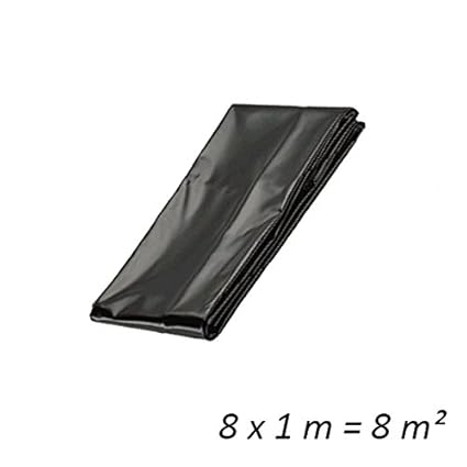 Teichfolie PVC 1mm schwarz in  8m x  2m