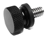 Harley Davidson Seat Bolt Black Billet Aluminum With Black Washer Hard Anodized by FGT Motorsport