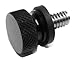 Harley Davidson Seat Bolt Black Billet Aluminum With Black Washer Hard Anodized by FGT Motorsport
