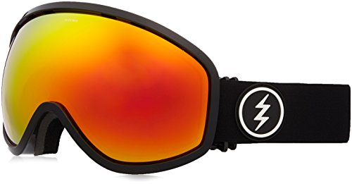 Electric Visual Masher Gloss Black/Brose Red Chrome Snow Goggle
