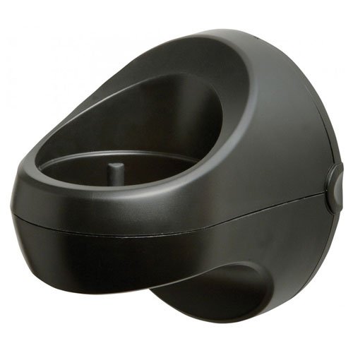 Jerdon HDC1 Wall Mount Caddy for Hair Dryers with 3-Inch Diameter Opening, Black Finish