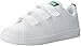 adidas NEO Boy's VS ADVANTAGE CLEAN CMF C Shoe, WHITE/WHITE/GREEN, 12 Medium US Little Kid