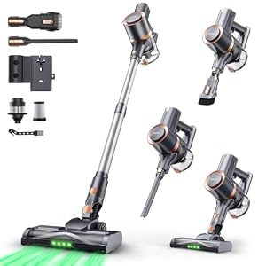 掃除機 コードレス 先行発売！1000Kpa真の超強力吸引＆同クラス最軽量＆自走式＆自立式＆革新版グリーンLEDライト