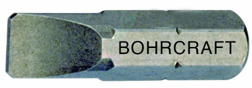 Bohrcraft Screwdriver Bits 1/4-Inch Slotted Head Cone Point Set/Grub Screws 3.5 x 0.5 x 25 mm Loose/Box, Pack of 1, 61001503525