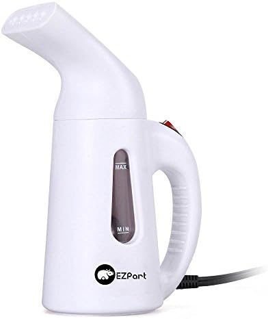 Powerful Handheld Fabric Garment Steamer – EZPart Fast Heat-up &amp; Portable Handheld Design Perfect for Daily Use and Travel -138ml Capacity (pure white)