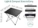 Folding Camping Table Portable – Small Folding Beach Table – Portable Picnic Table – Small Aluminum Side Table Lightweight Cam Table for Biking,Backpacking Camp, RV, Car, Travel, Motorcycle, Fishingthumb 3