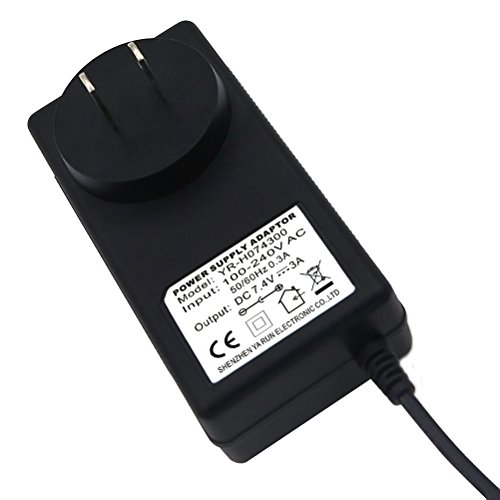 Security Camera Power Adapter 7.4V 5A 100V-240V AC To DC 5.5x2.1mm FCC Certified Wall Charger ,Power Supply for , AHD DVR,Camera, RGB LED Strip Lights,Lithium Iron Phosphate Battery and more