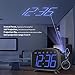 ELEHOT Projection Alarm Clock Digital Alarm LED Display Portable for Charging Large Digital Light with FM Radio Alarm & Snooze