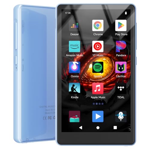 160GB MP3 Player with Spotify, Bluetooth and WiFi, 4.5 Inch Touchscreen, MP4 Player, Android Music Player 13 MP3 MP4 with Spotify, Play Store, Amazon Music, Deezer, FM Radio
