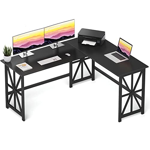 GreenForest L Shaped Desk Reversible Computer Gaming Corner Desk 50
