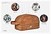 SLEEKO's Leather Toiletry Bag with Free Leak-proof 2 Bonus Travel Bottles - Water-Resistant Premium Quality Dopp Travel Accessory Kit for Toiletries,Shaving and Grooming Supplies & More