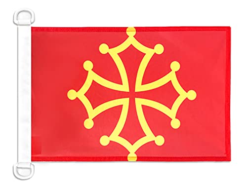 AZ FLAG French Province of Languedoc Nautical Flag 18'' x 12'', France province flags 30 x 45 cm, Banner 12x18 in for boat — image 1