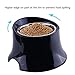 Super Design Elevated Dog Bowl Raised Dog Feeder for Food and Water, Non Spill Edges & Non Skid Sturdy Melamine Stand, Reduce Neck Stress, Less Regurgitating and Vomiting Black