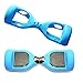 Aeneontrue Silicone Cover Wrap Rubber Case Scratch Protector for 6.5 Inch 2 Wheels Self Balancing Scooter Board Light Blue