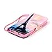 iPhone SE Case,iPhone 5S Case,iPhone 5 Case,[Wrist Strap][Kickstand] Pattern Premium PU Leather Wallet [Card/Cash Slots] Flip Cover for Apple iPhone 5 5S SE +Crystal Pen (Eiffel Tower)