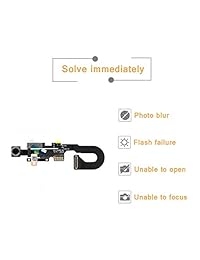 VANYUST Módulo de cámara frontal de repuesto con sensor de proximidad y cable flexible para micrófono compatible con iPhone X + gamuza VANYUST