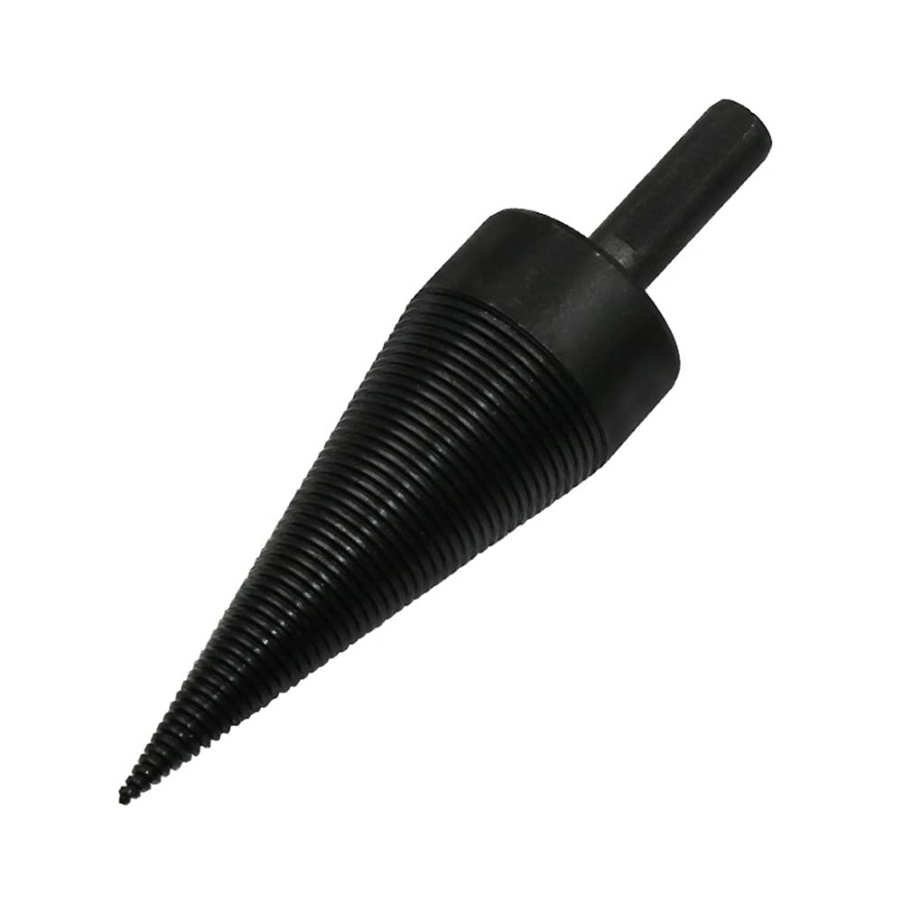 Maizoon Firewood Splitter Drill Bit Log Wood Splitting Split Cone Electric Tool Firewood Auger for Household Farm Camping 44mm, DZ03B
