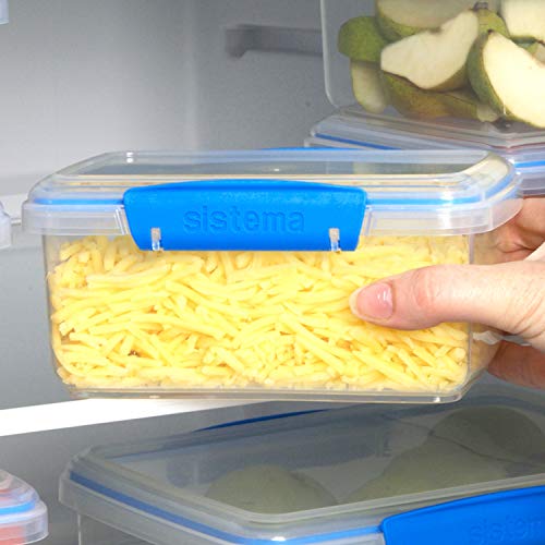 Sistema 18Piece Food Storage Containers with Lids for Lunch, Meal Prep