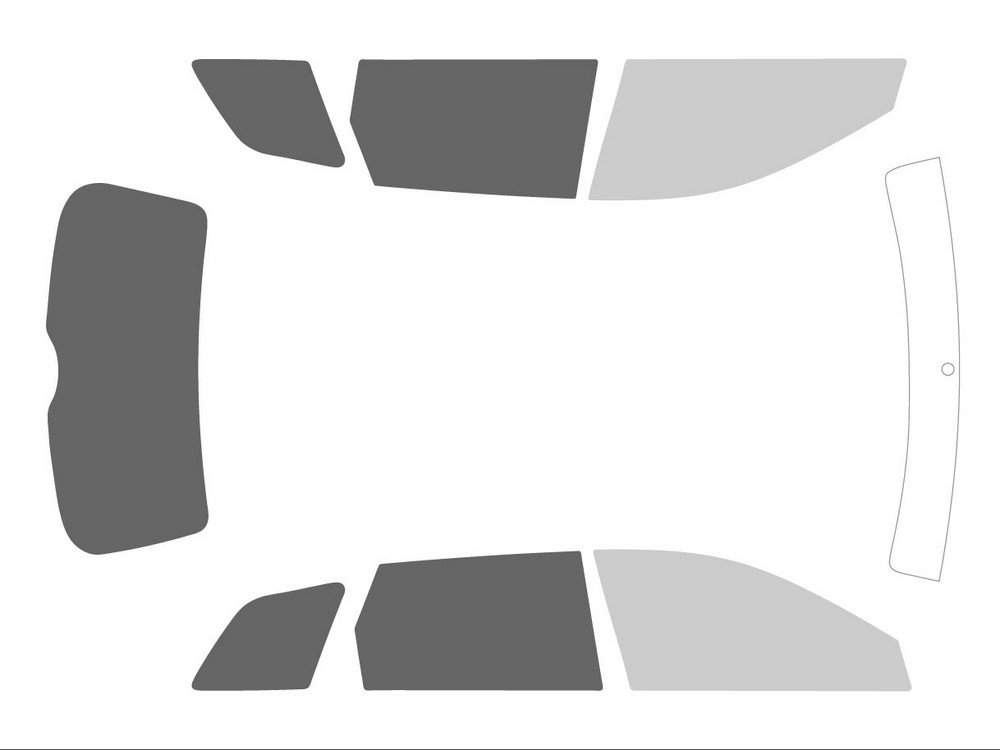 Variance Will k-3-7|63|158-1-45 Tinted Films for Car Complete Kit 70/20, Black