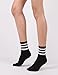 STYLEGAGA Women Daily Stripe Casual Ankle Socks (6Pair-Triple Stripe)