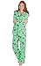PajamaGram Let It Snow, Man! Matching Family PJs, Women Large (12-14), Green