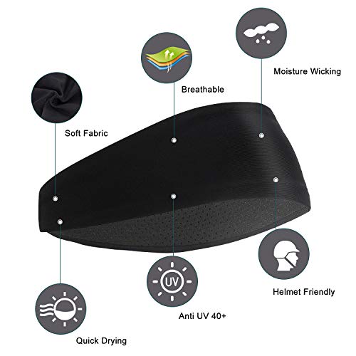 Hoofdband voor dames en heren, sport, hoofdband, vochttransport, workout, zweetbanden voor hardlopen, crosstraining… - Image 3