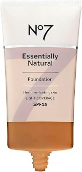 No7 Essentially Natural Foundation Wheat Medium Coverage Face Makeup view 2