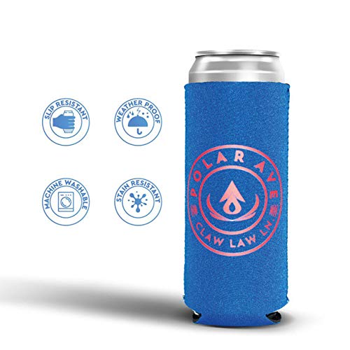 (12 Pack | Multi Colors) White Claw Slim Can Cooler Sleeve for 12, 16 oz Tall Beer Cans Iced Coffee, Michelob Ultra, Red Bull, Spiked Seltzer, Truly- Not a Boring Blank Neoprene Can Cooler
