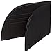 Rogue Industries Mens Front Pocket RFID Bison Leather Wallet, Black - Classic Bifold Design Holds up to 6 Cards, ID Window, Billfold w/Stash Pocket for Money - Gift for Men - USA Made