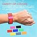 Magic Band Protectors | Multi-Color Smart Watch Security Bands | Made for Fitbit Charge, Charge HR, Garmin Vivofit, Disney Magic Band 2.0 & More (Pack of 8)