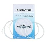 Maxcatch Fly Fishing Tapered Leader with Loop 5 Pack (3X-6X) (9ft, 5X)