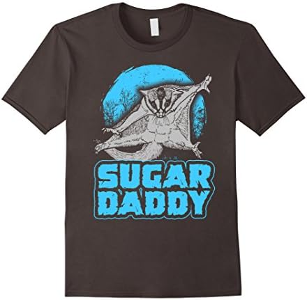 Men's SUGAR DADDY Funny Sugar Glider T-Shirt XL Asphalt