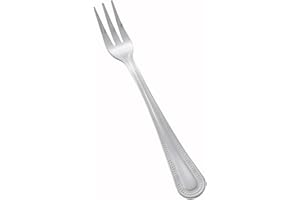 Winco 0005-07 12-Piece Dots Oyster Fork Set, 18-0 Stainless Steel